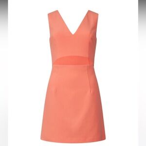 French Connection whisper V Neck cut out Dress